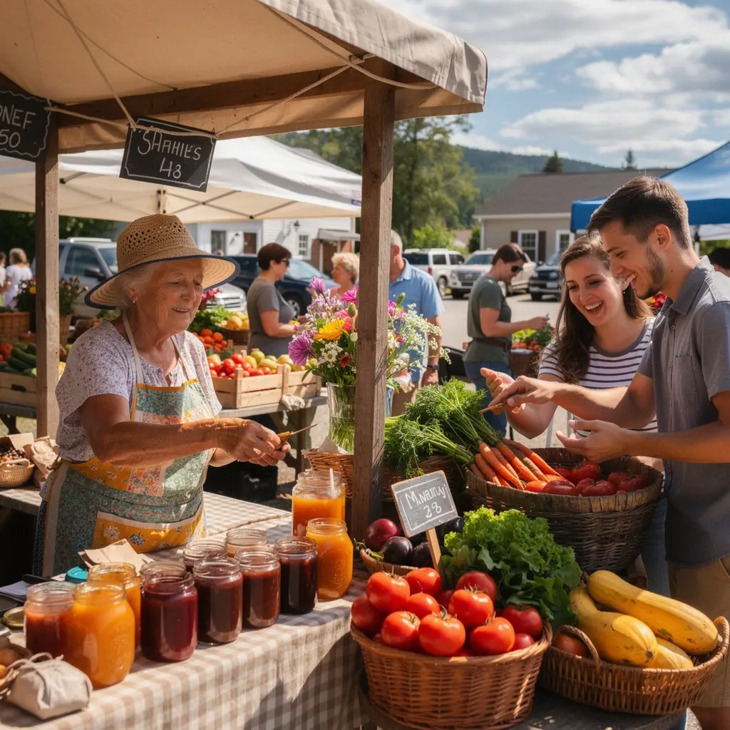 Фермер, ухаживающий за растениями в огороде, демонстрирующий традиционные методы сельского хозяйства.